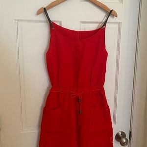 COPY - Cotton linen dress in Red